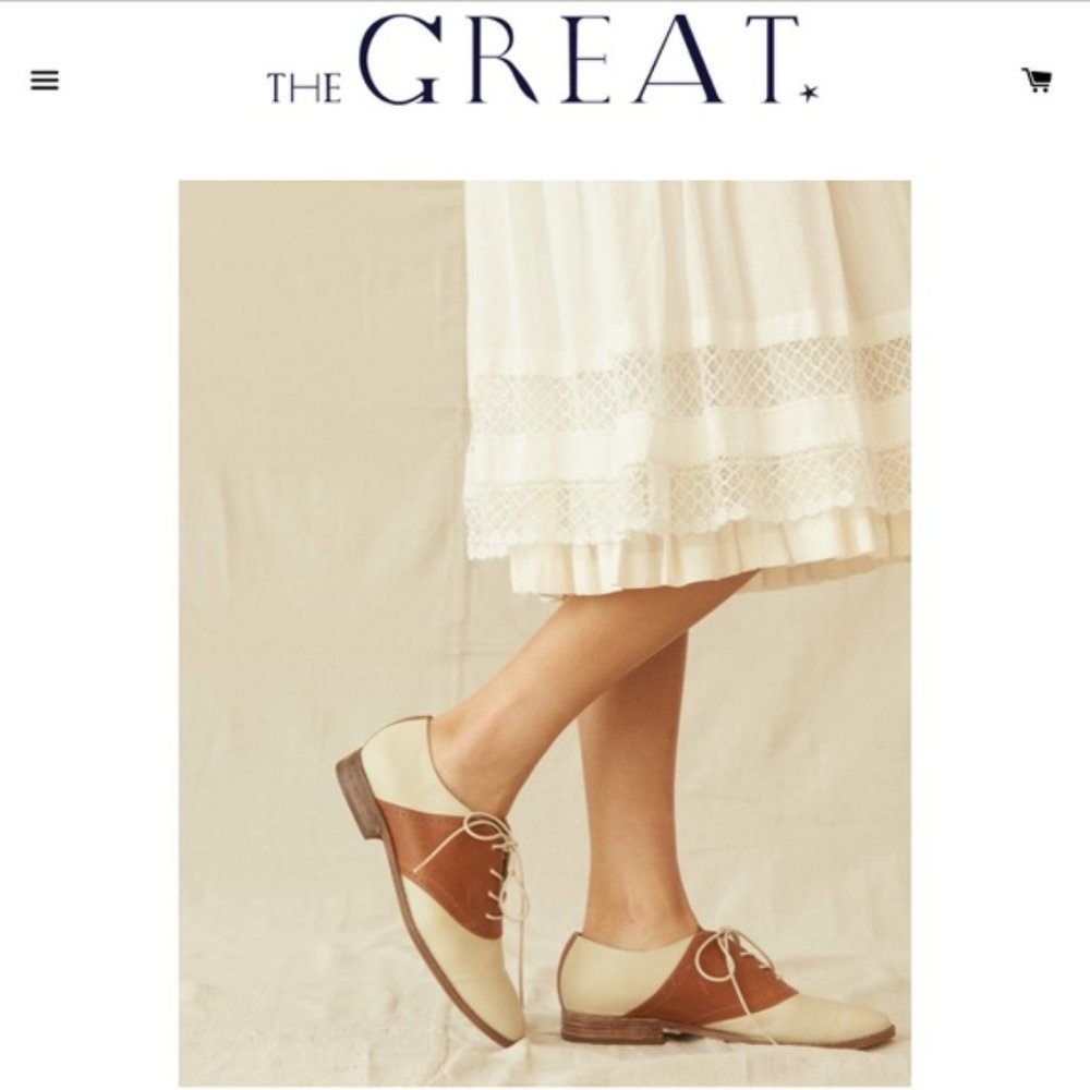 THE GREAT. saddle shoes oxfords